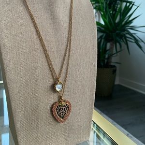 Betsey Johnson Pink Leopard Necklace